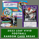 2023 Leaf Vivid Football Hobby Box Random Card Break