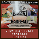 2021 Leaf Draft Baseball Hobby Blaster Card Break