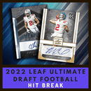 2022 Leaf Ultimate Draft Football Hobby Box Hit Break