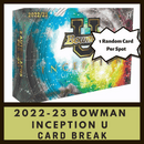 2022-23 Bowman Inception Hobby Random Card Break (1 Card)