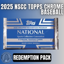 2025 Topps Chrome National Wrapper Redemption Baseball Pack
