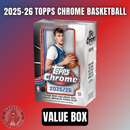 2025-26 Topps Chrome Basketball Value Box