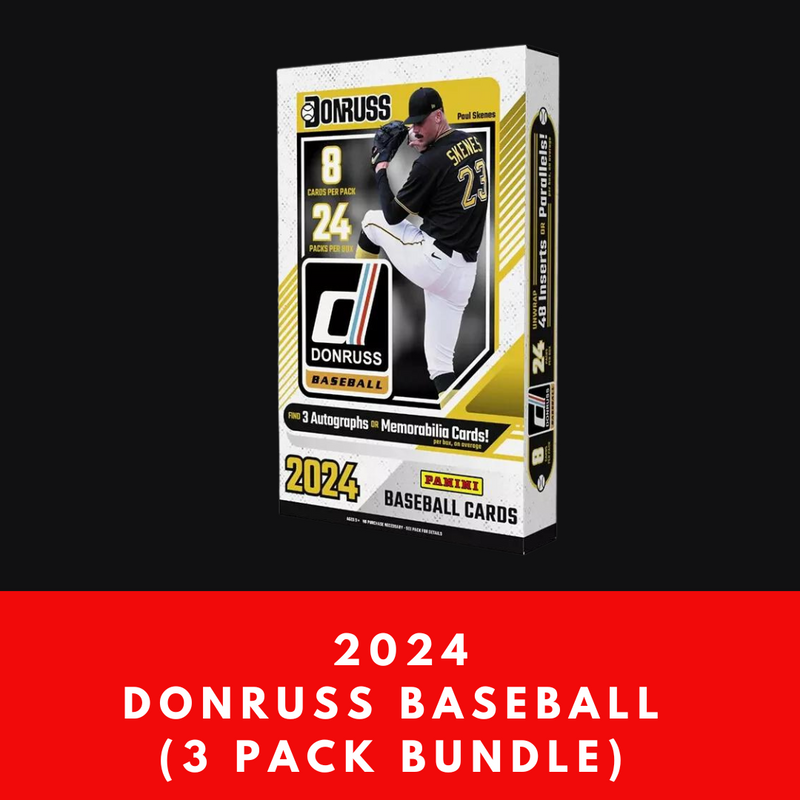 2024 Donruss Baseball Hobby Box (3 pack bundle)