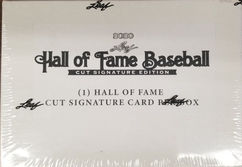 2020 Leaf Hall of Fame Baseball Cut Signature Edition Box
