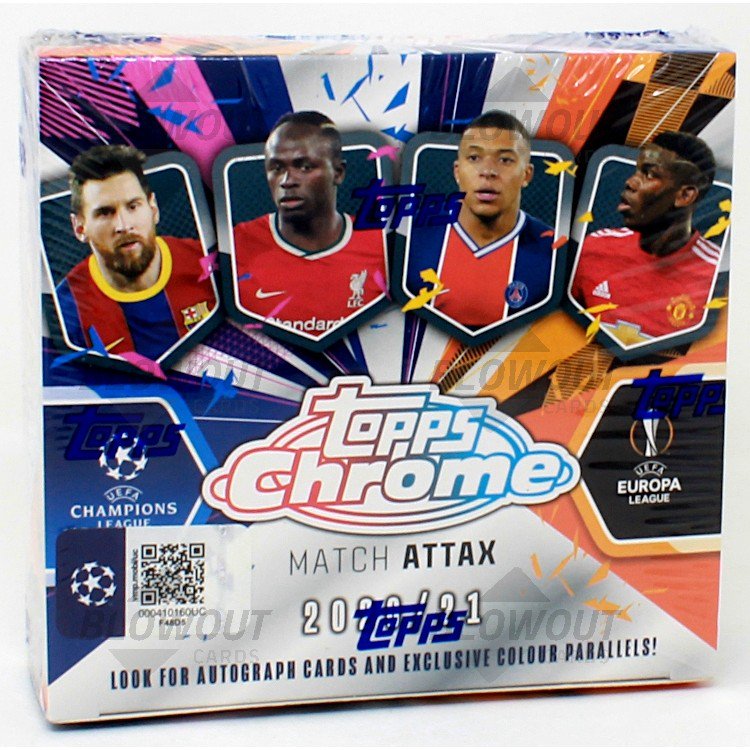 2020-21 Topps Chrome Match Attax Soccer Box