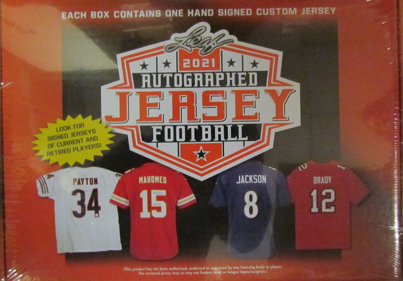 2021 Leaf Autographed Jersey Football Box