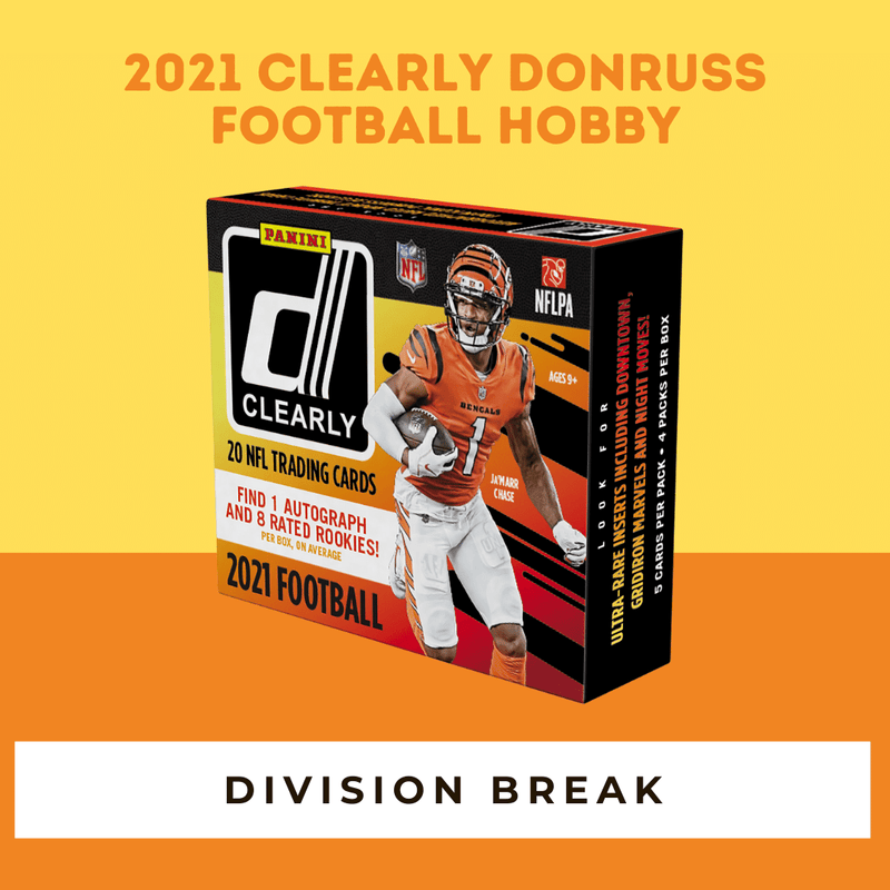 2021 Clearly Donruss Football Hobby DIVISION Break (1 DIVISION)