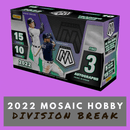 2022 Mosaic Baseball 1 Hobby Box Random Division Break
