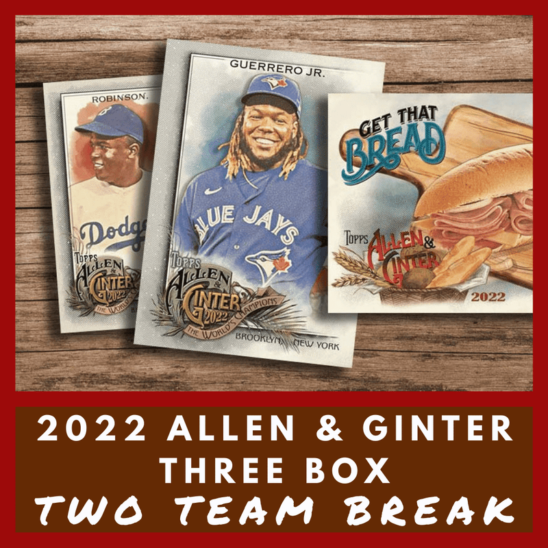 2022 Allen & Ginter Baseball THREE Hobby Box Random Team Break (2 Teams)