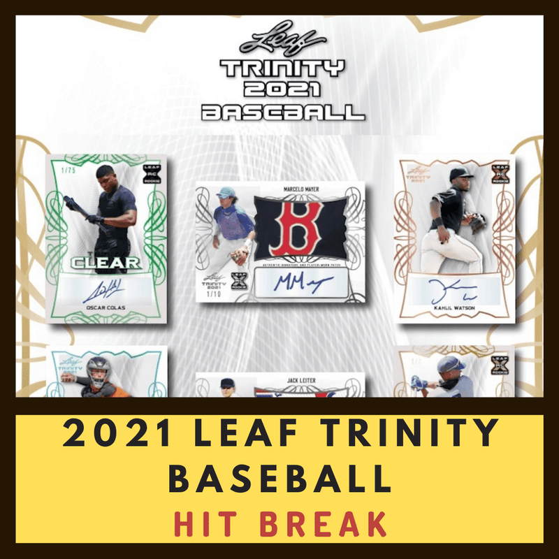2021 Leaf Trinity Baseball 1 Hobby Box Random Hit Break