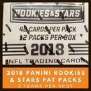 2018 Rookies & Stars Football 1 Hobby Box Random Team Break (2 Teams)
