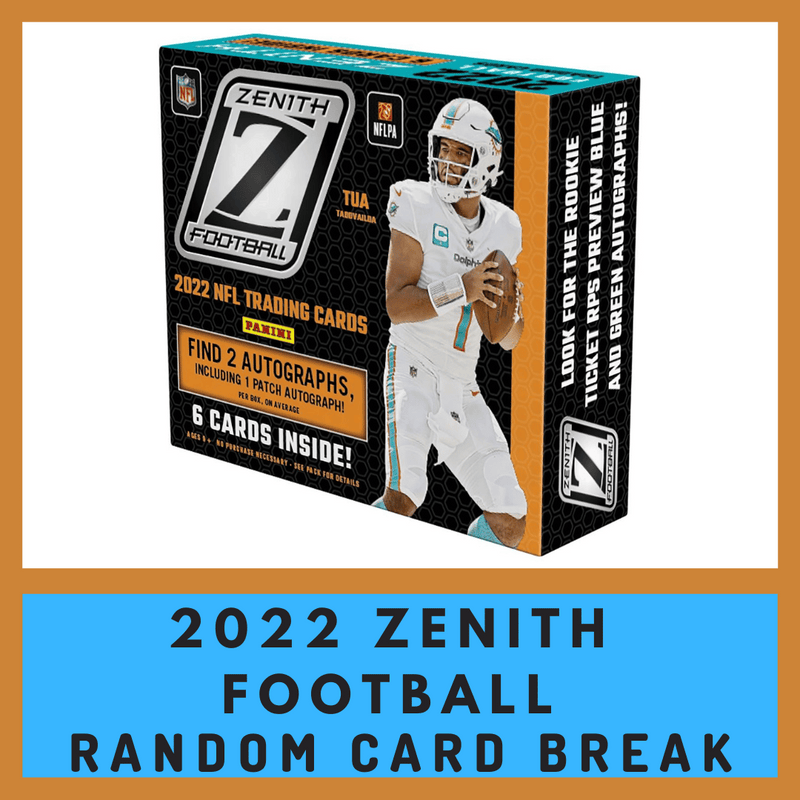 2022 Zenith Football 1 Hobby Box Random Card Break (1 Card)